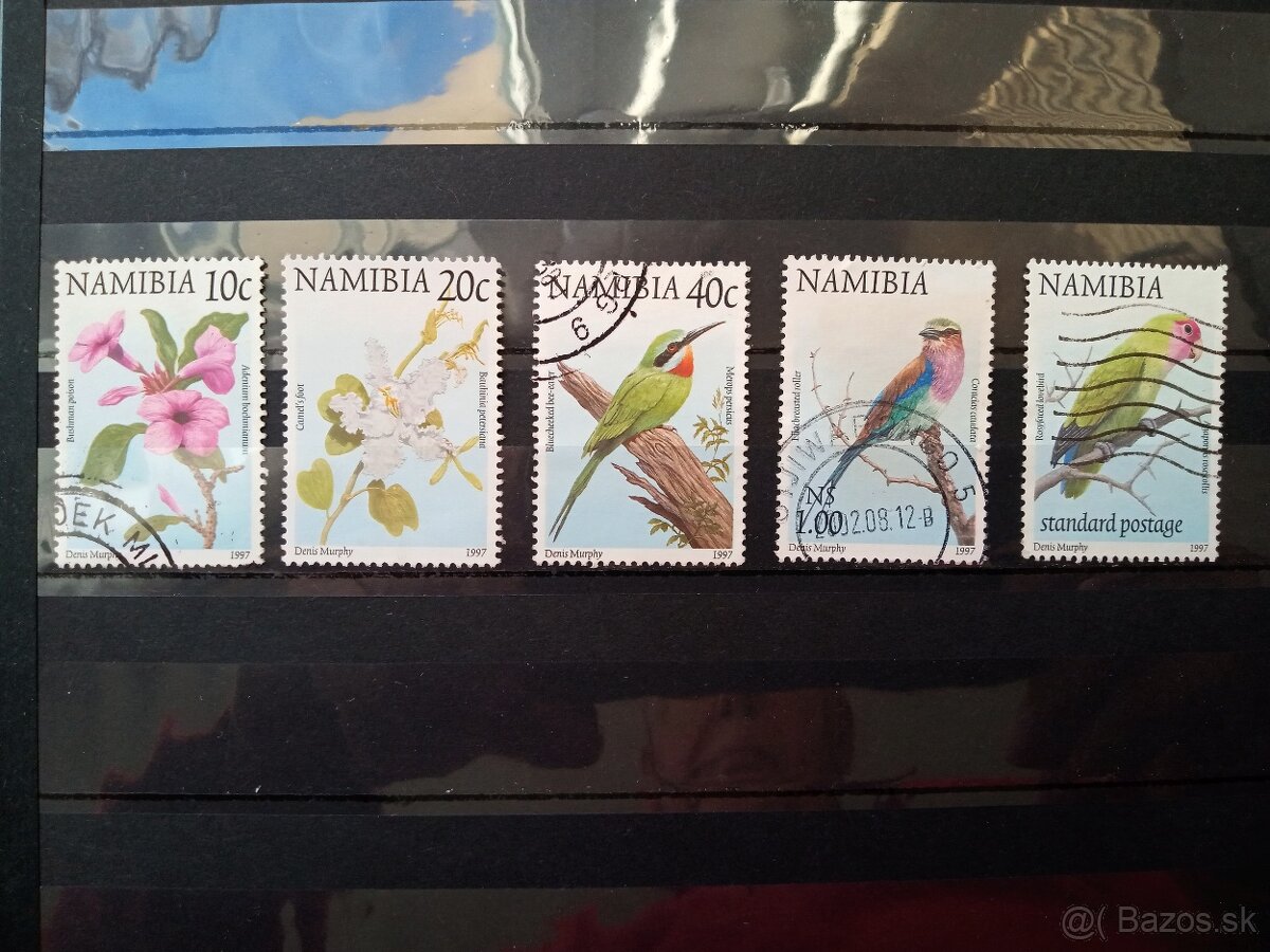 Poštové známky č.380 - Namíbia - fauna a flóra