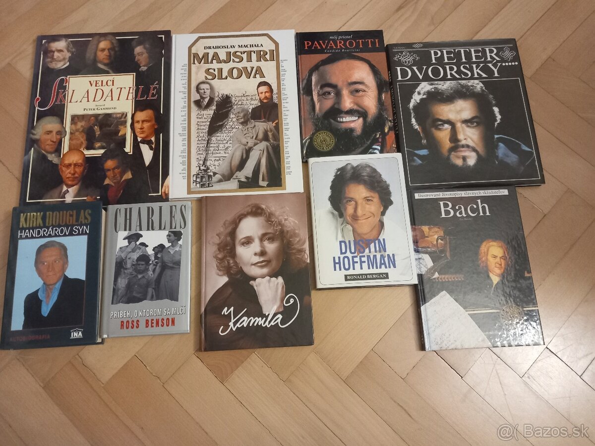 Knihy životopisné , o záhrade a bylinkách, a ďalšie žánre