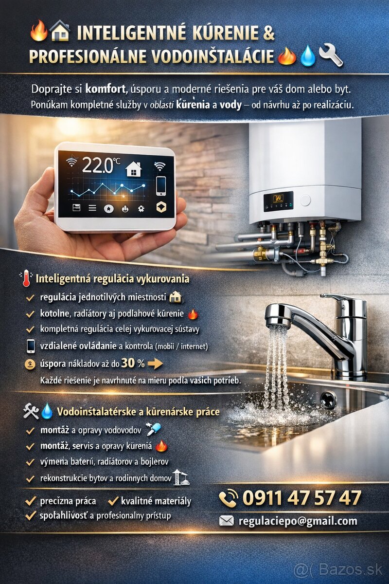 🔥🏠 INTELIGENTNÉ KÚRENIE & PROFESIONÁLNE