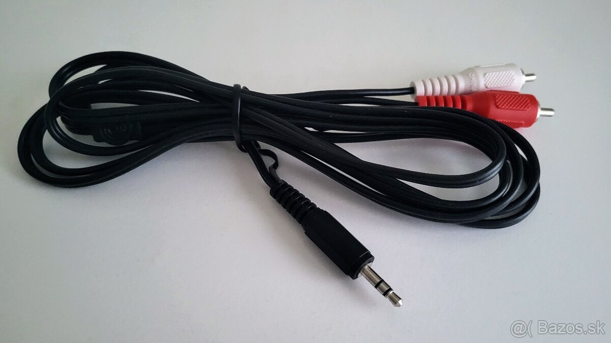 Kábel 3,5 mm jack / 2x RCA, (dĺžka 2 m)