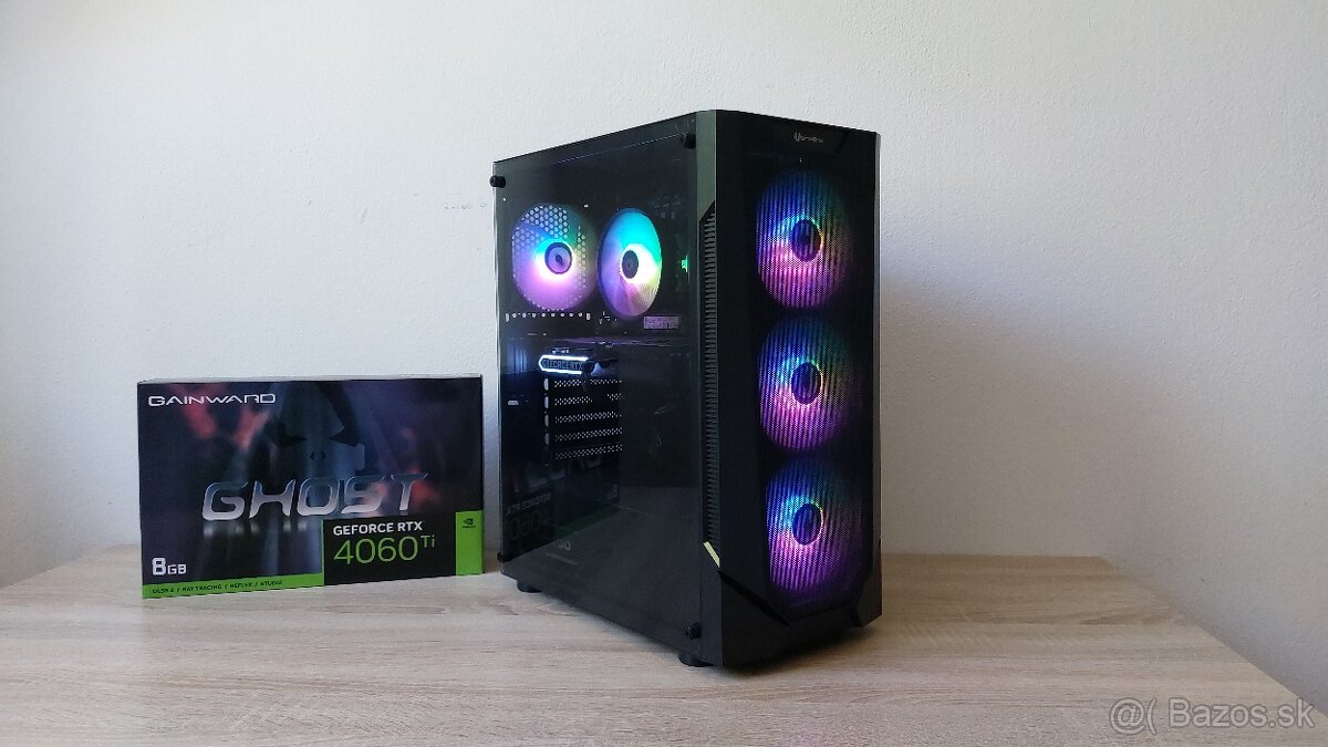 Herné pc 6jadro i5 12500 6x3,0ghz/NVME/RTX4060TI 8GB