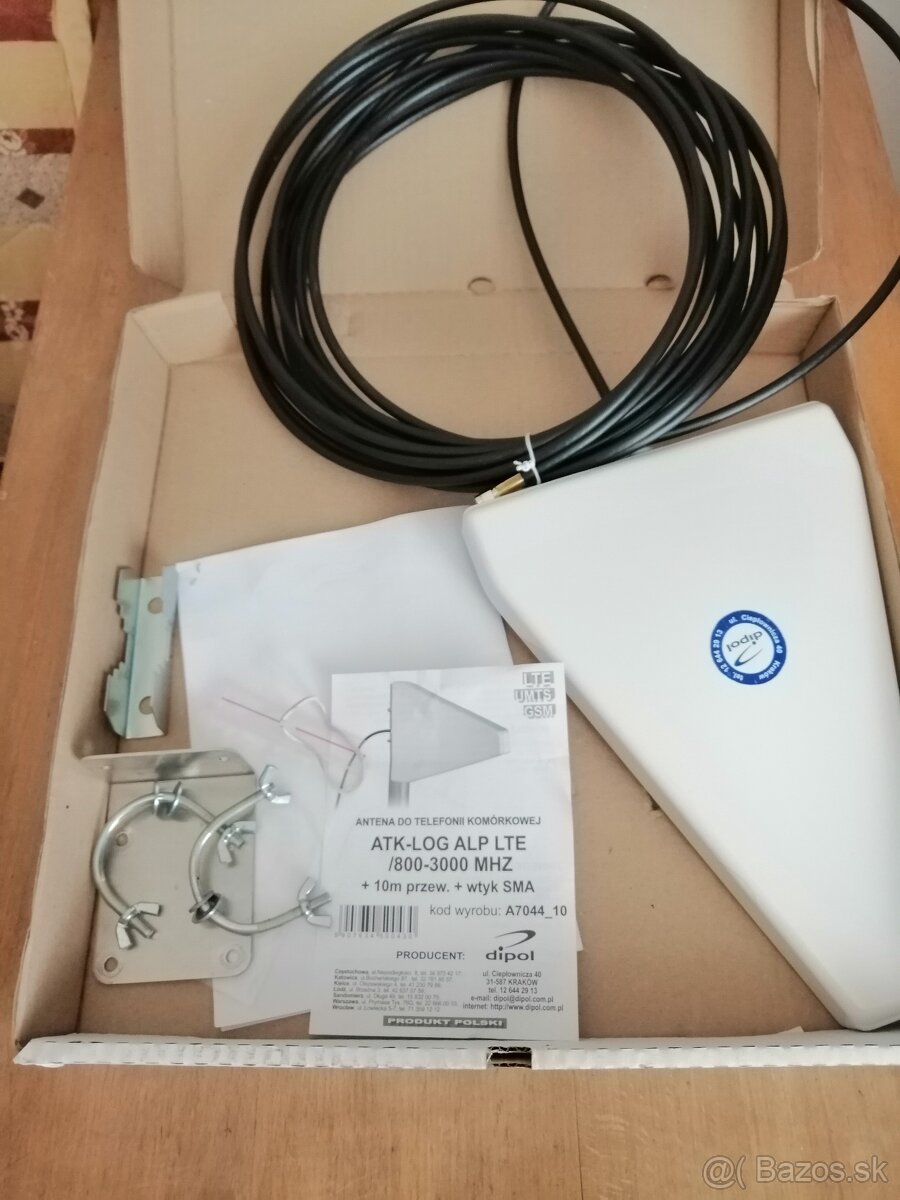 ATK-LOG ALP LTE anténa (800-3000MHz, 10m kábel, SMA konektor