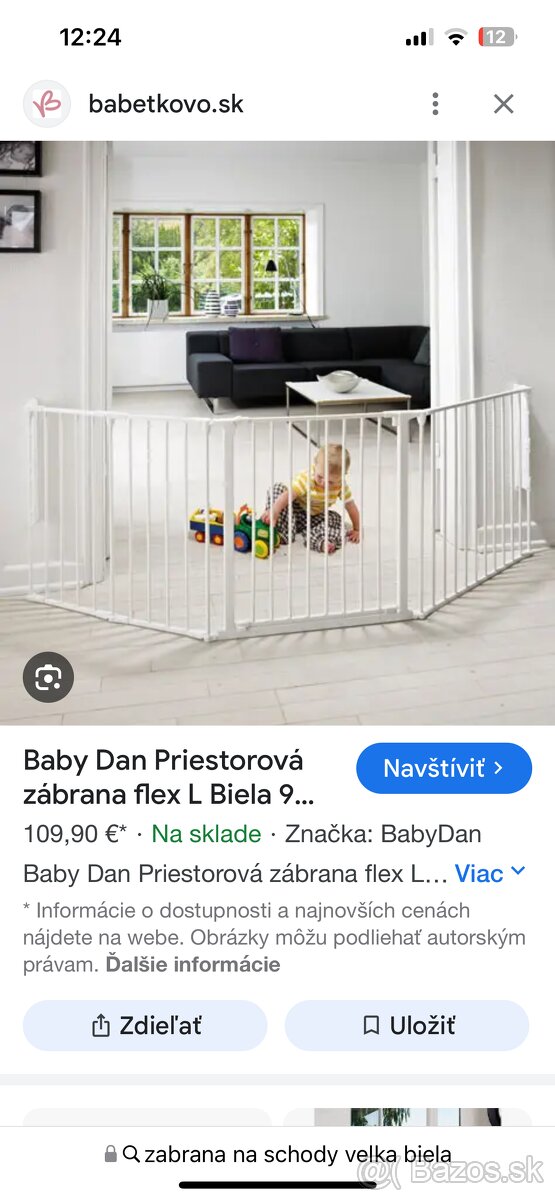Brzpečnostná zábrana pre deti
