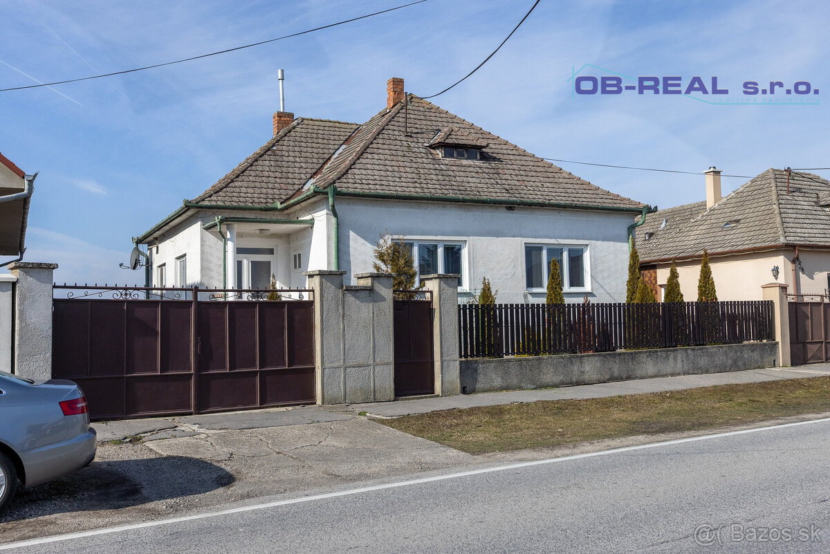 Predaj podpivničeného 3izb RD 161m2, všetky IS, pozemok 1635