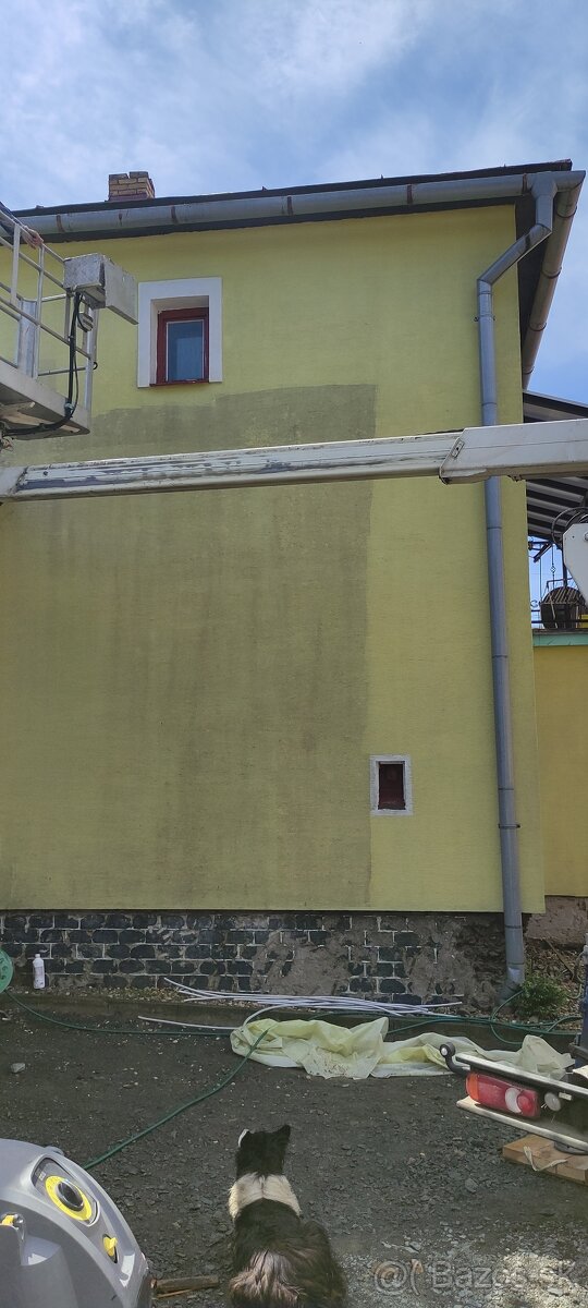 Čistenie fasád, farebný nástrek (maľovanie)