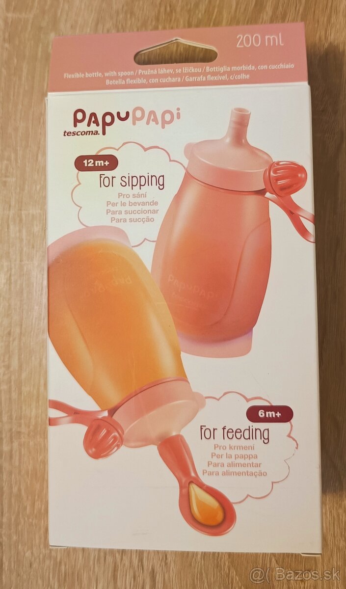 PapuPapi flaska na kŕmenie prikrmov