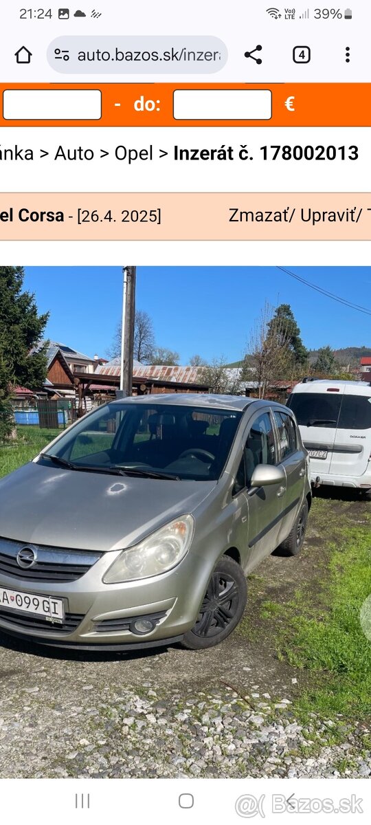 Opel corsa 1,2