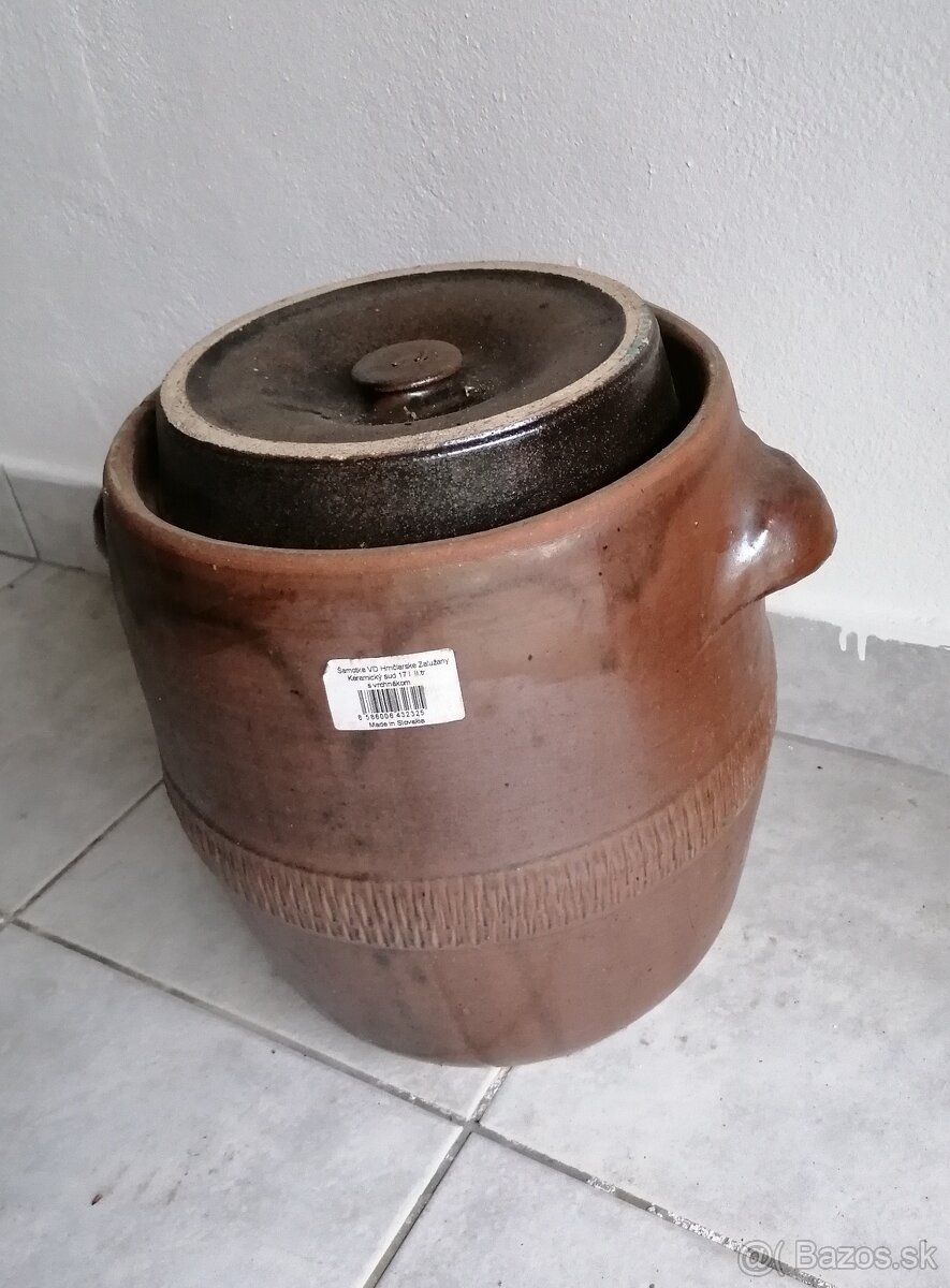 Predam keramicky sud 17l