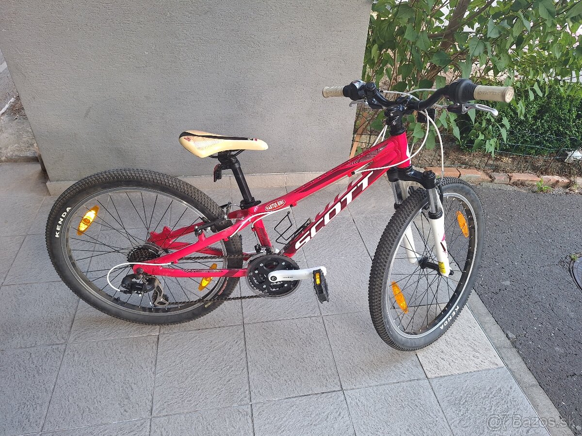 Predám detský bicykel 24kola Scott cerveny