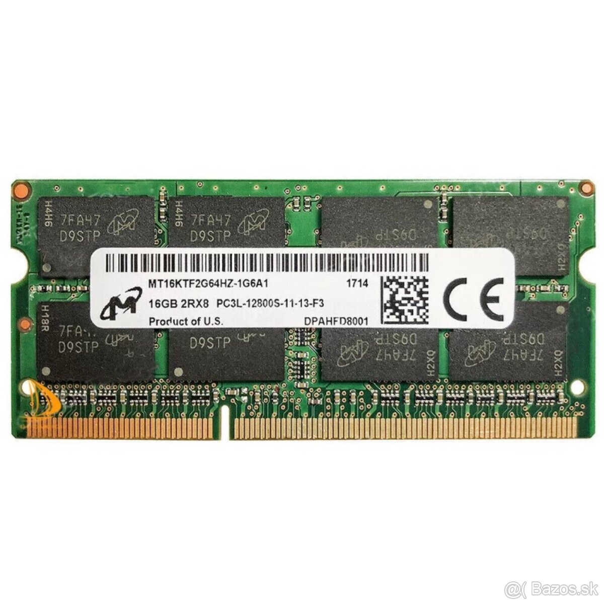 Predám MICRON 2x 16GB (32 GB spolu) 2RX8 PC3L 12800S DDR3L