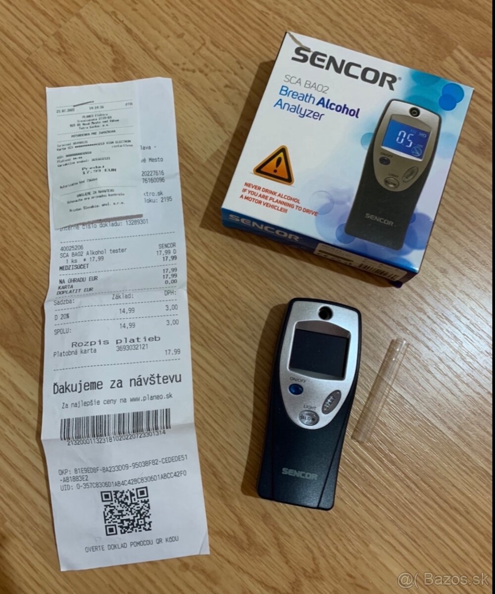 Alkohol tester Sencor