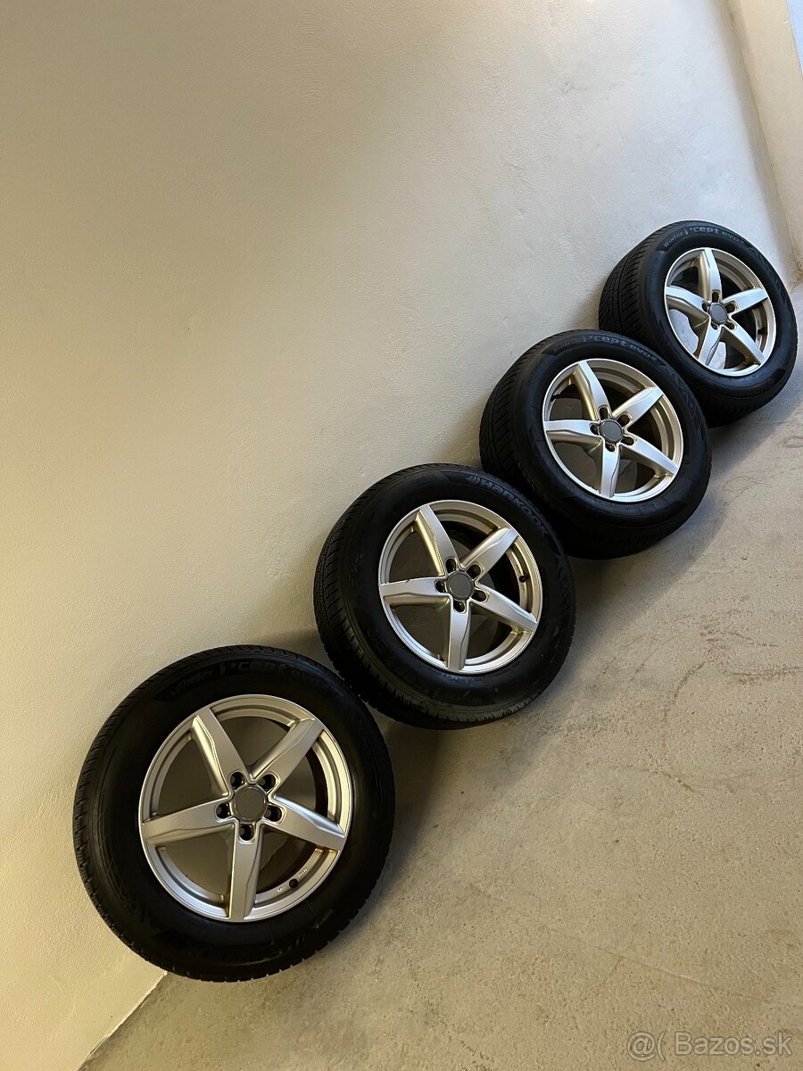 Predám disky DEZENT R16 s pneumatikami zimne