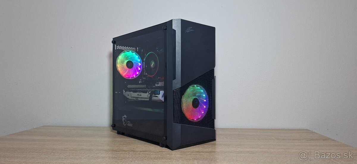 Hráčske pc 6jadro RYZEN 5 2600/NVME/NVIDIA GTX1070 8GB