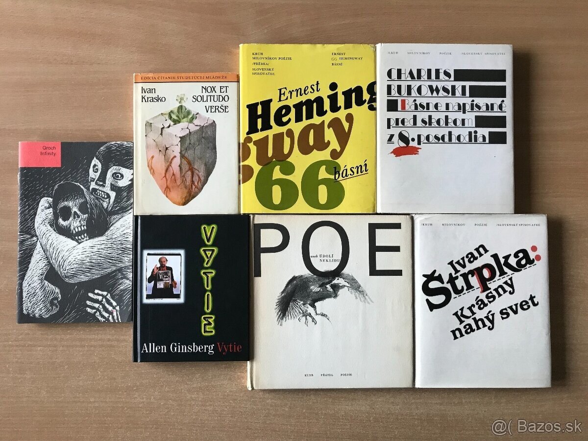 Válek, Štrpka, Ginsberg, Poe, Hemingway, Groch, Krasko
