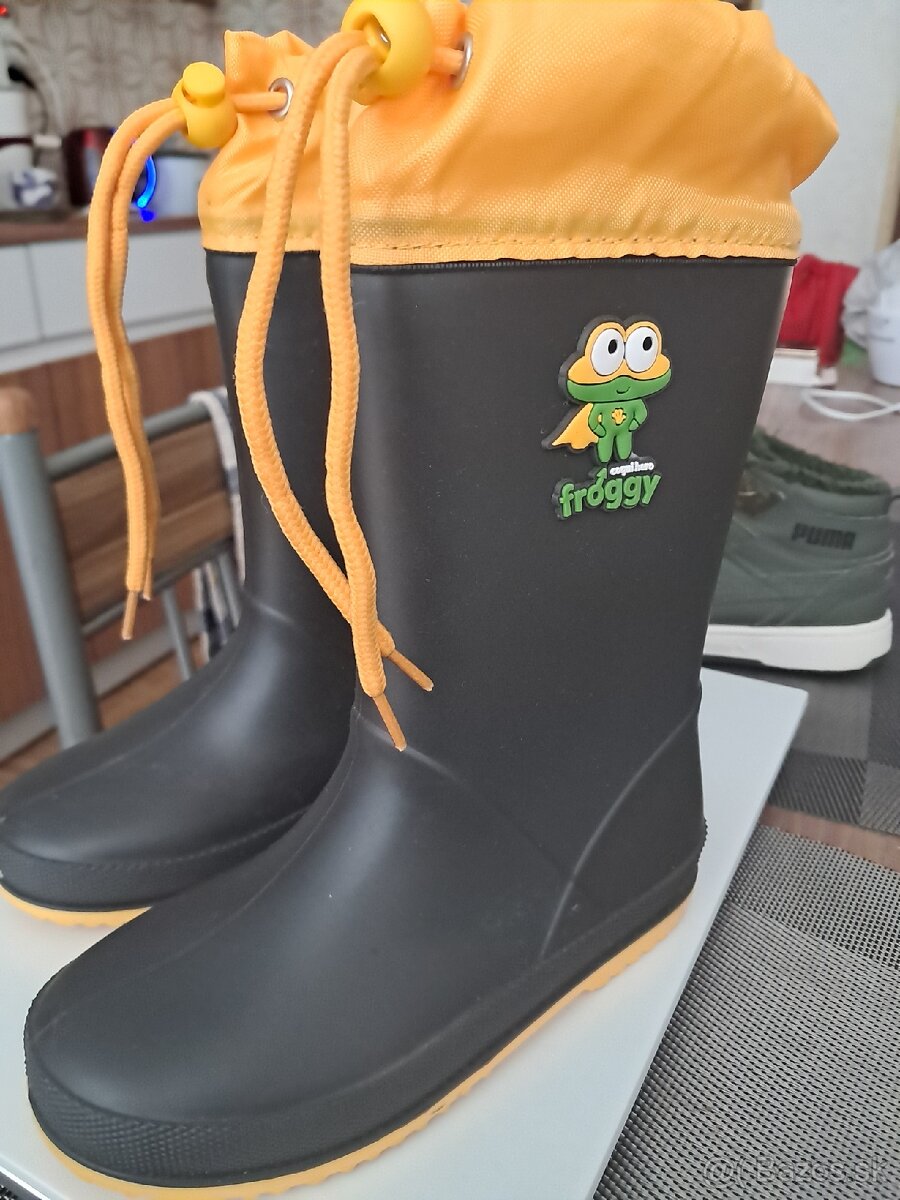 detské gumáky značky Coqui – model Froggy, veľkosť 29