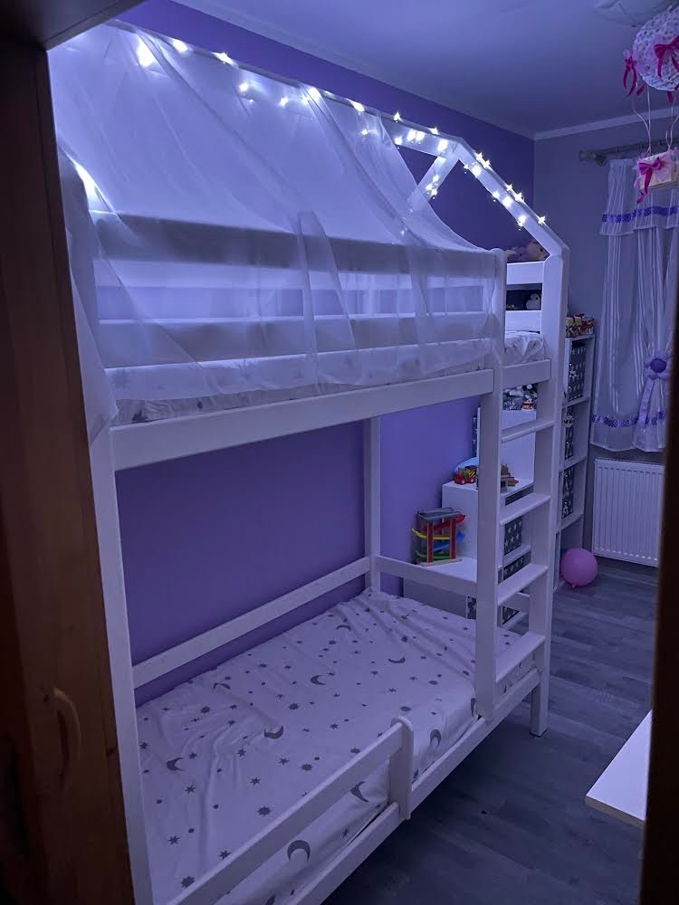 Poschodová postel - domček