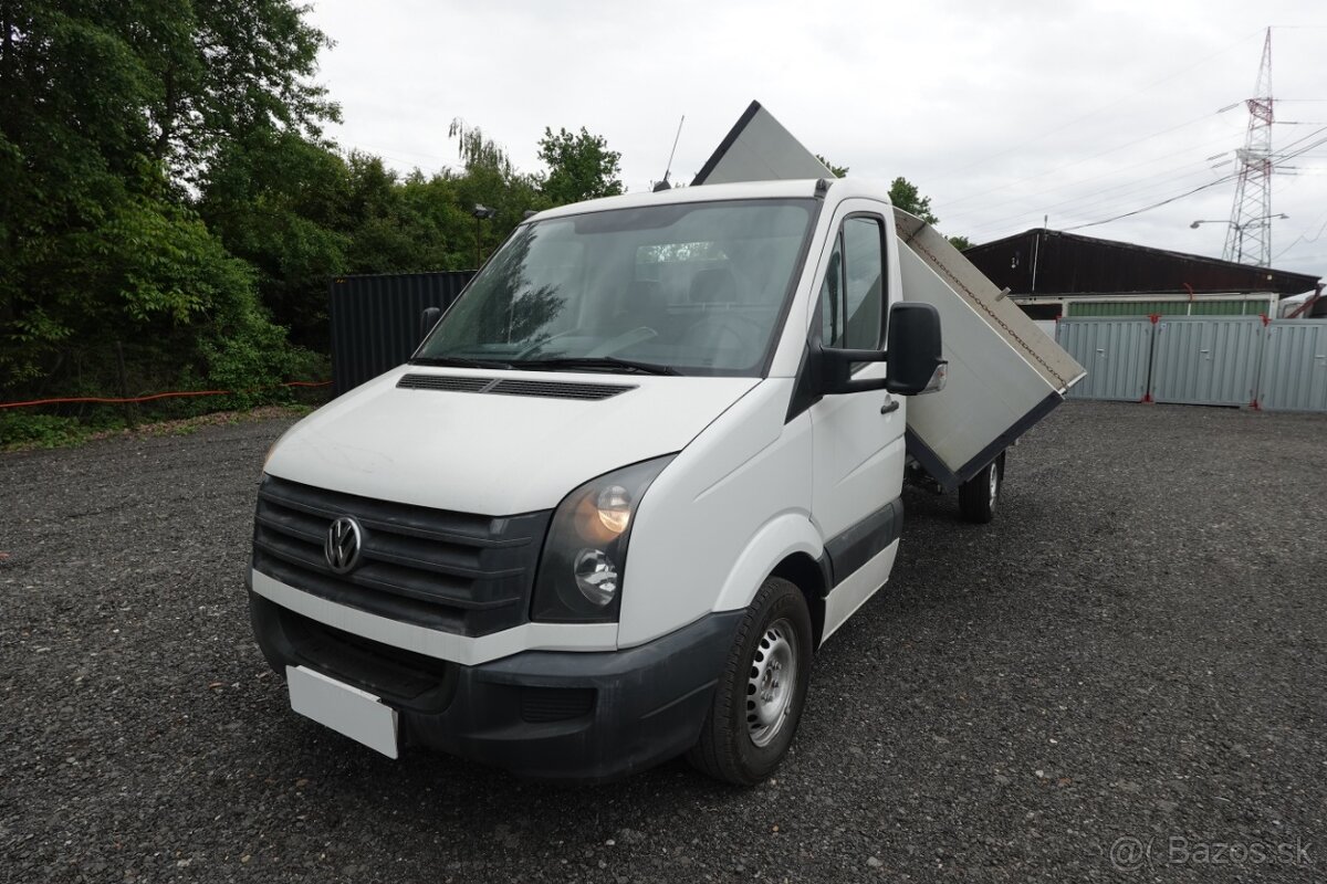 VW CRAFTER 3-STRANNÝ SKLÁPĚČ 2.0TDI KLIMA SERVISKA