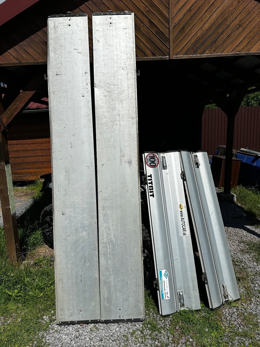 Predám hliníkové bočnice na vlečku vyklápacie