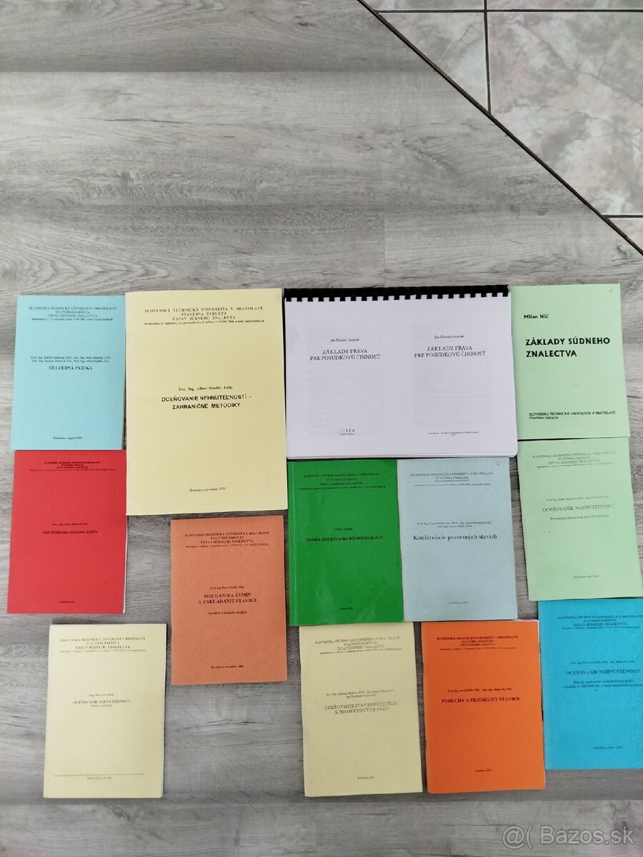 Literatura sudny znalec pre ohodnotenie nehnutelnosti