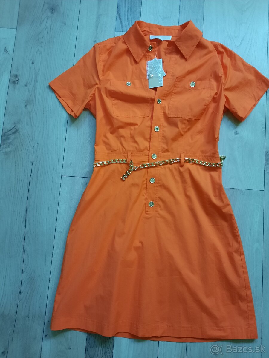 Michael Kors bavlnene koselove saty s opaskom