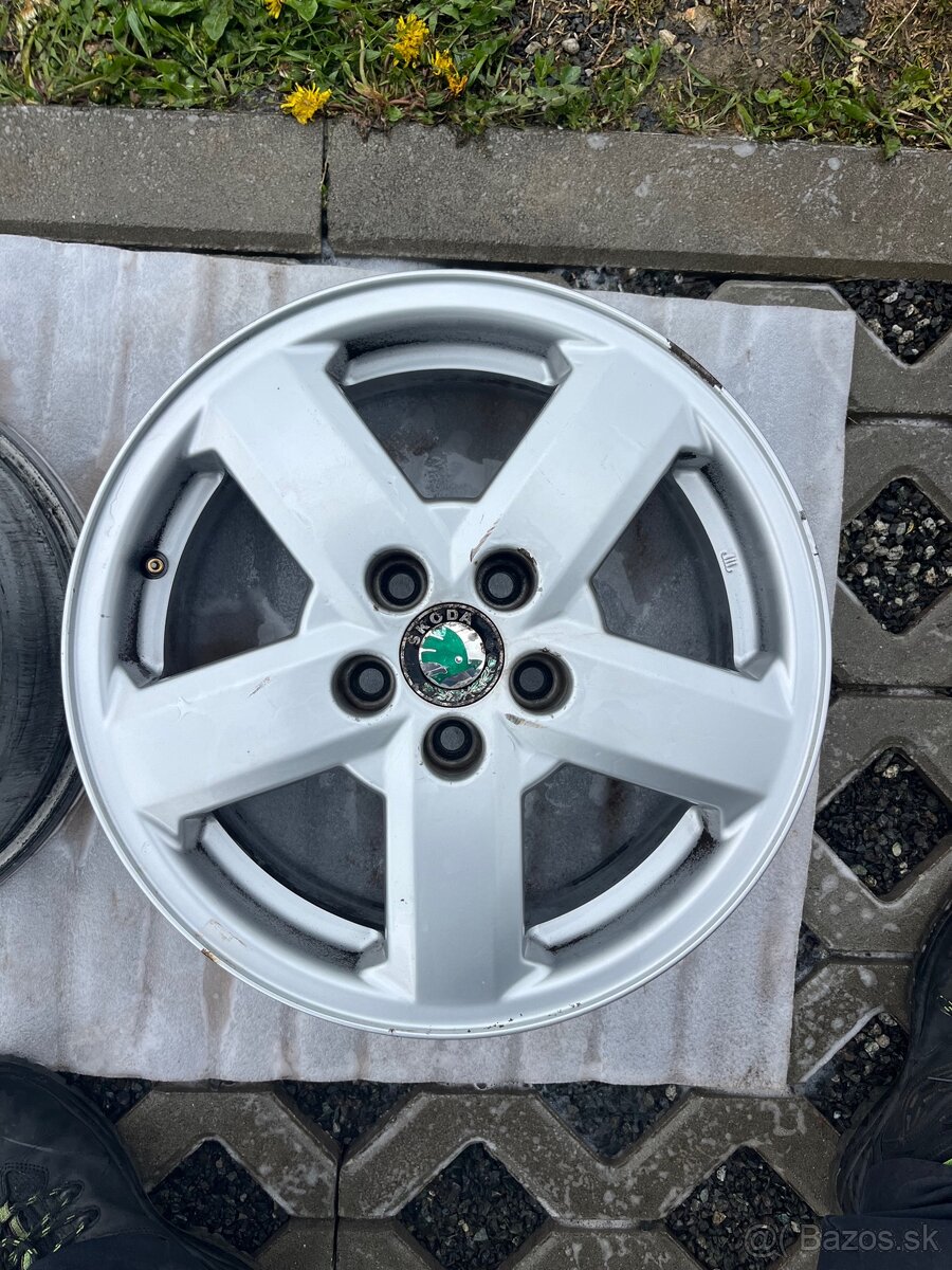 Originálne disky Škoda R15 – rozteč 5x100