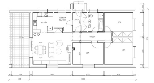 Novinka-Novostavba s terasou v obci Kanaš - 890m2
