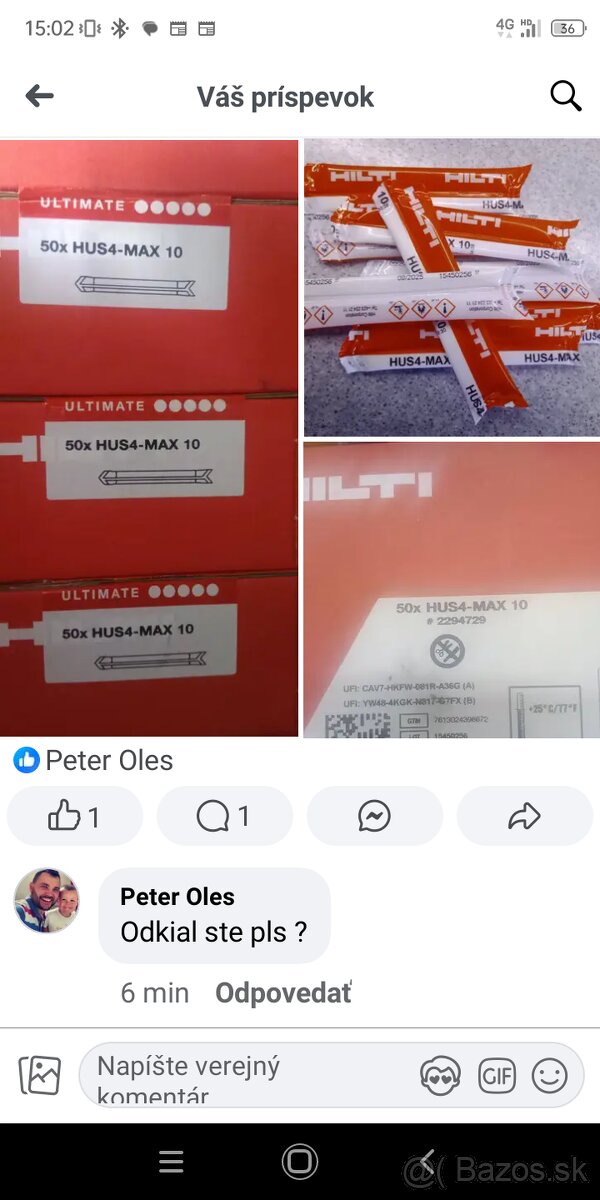 Chemické kotvy hilty