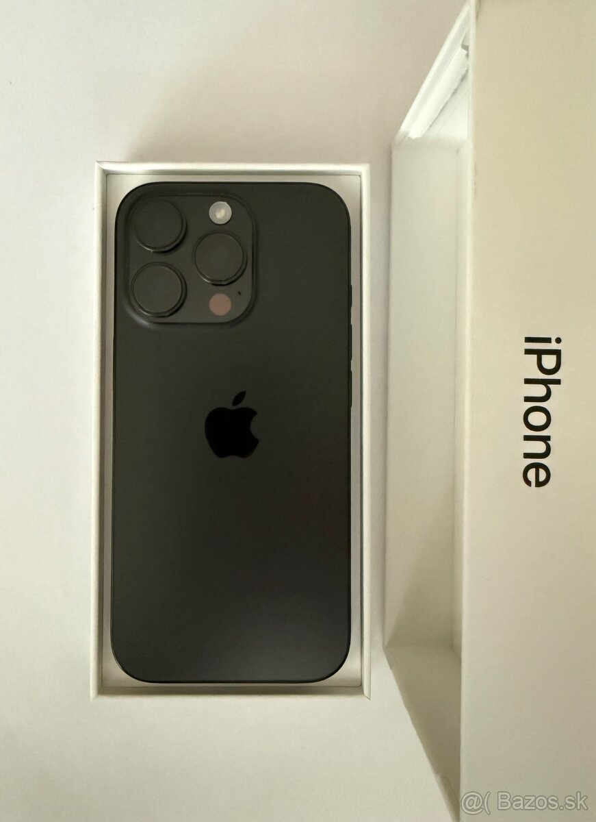 iPhone 16 pro, Black Titanium, 256 GB