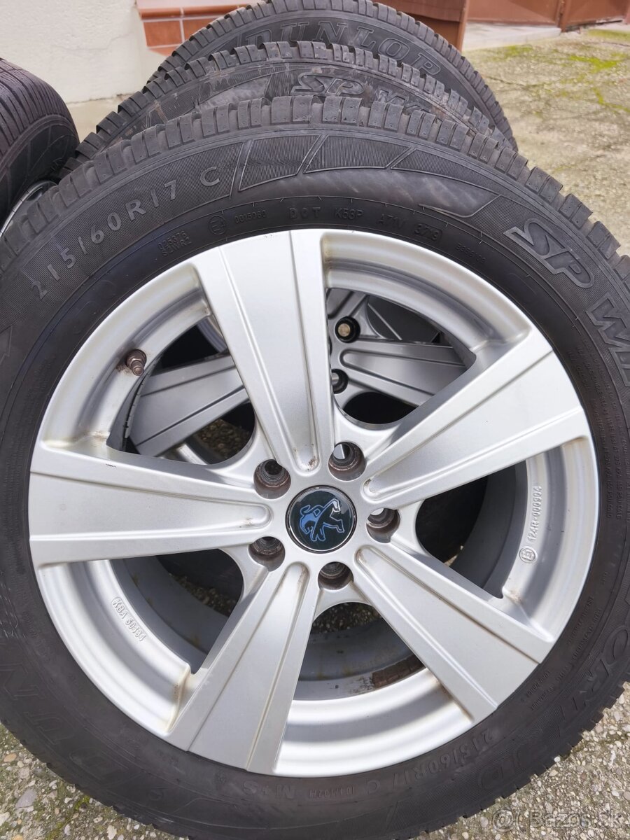 kolesá 7Jx17 s zimnými pneumatikami 215/60 R17 C