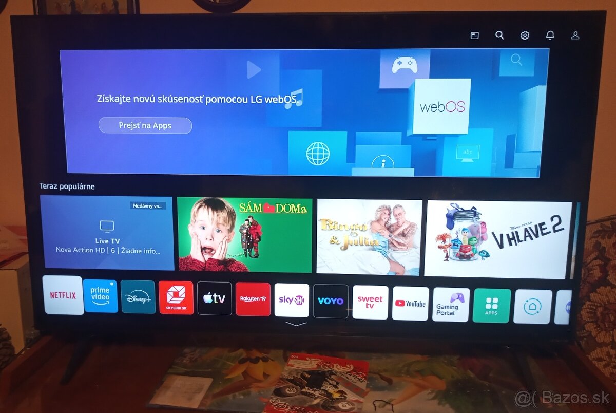 Predám Smart LED 4K UHD TV LG43NANO753 108cm