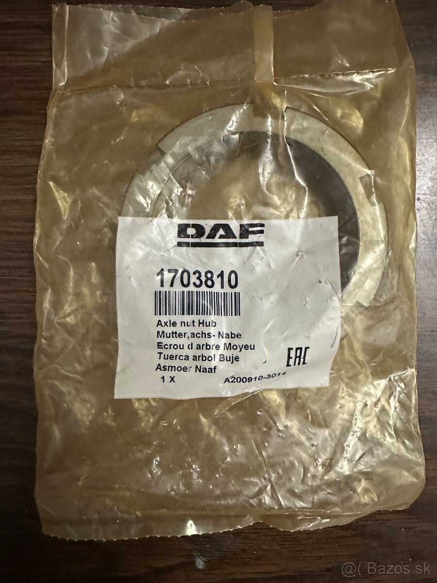 matica zadného náboja DAF