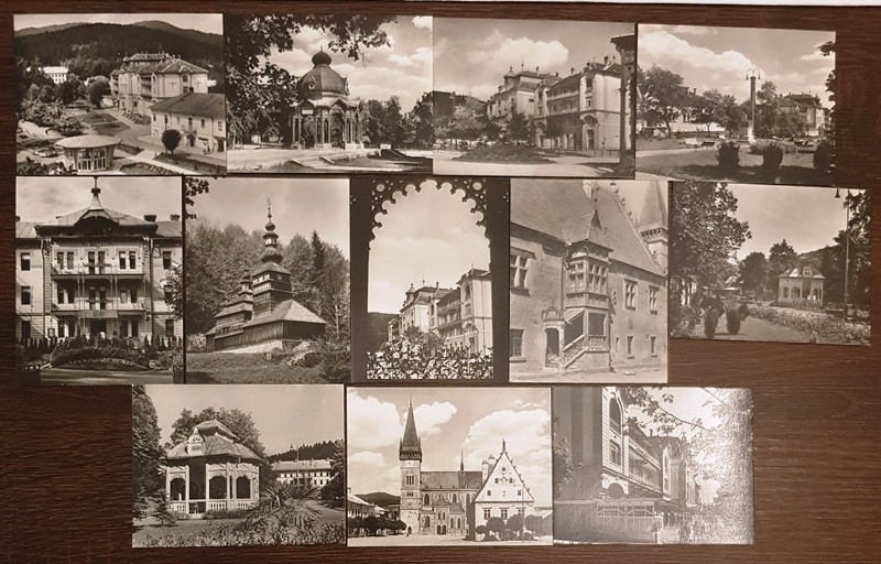 dobové pohľadnice miest a kroje