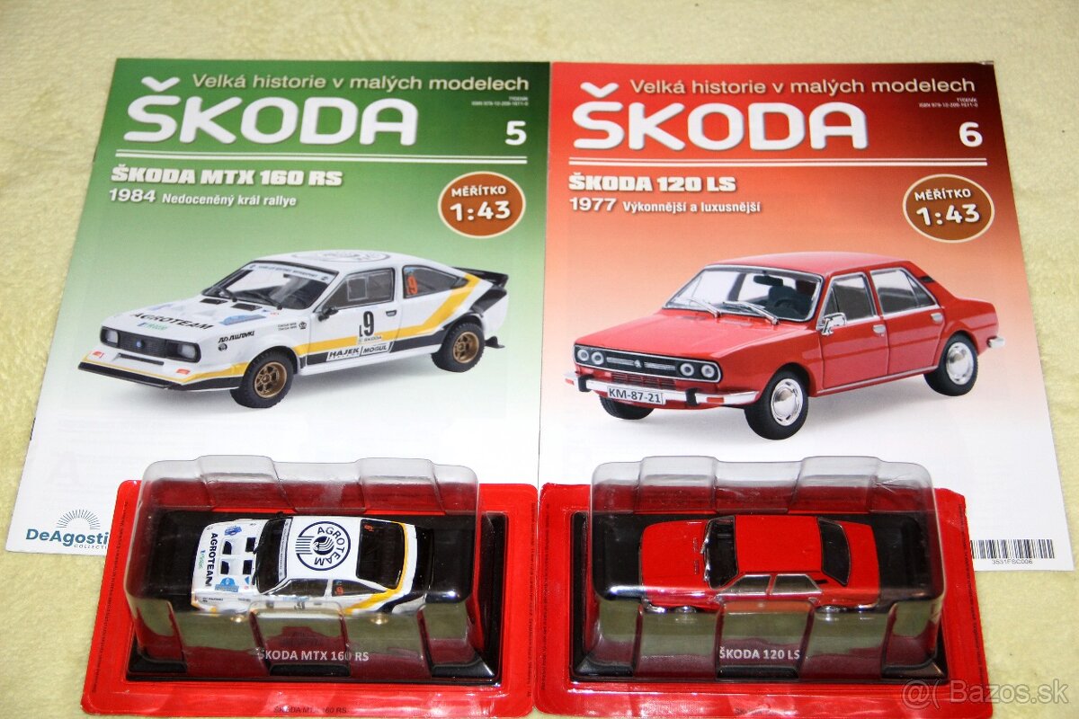 Škoda - Veľká história v malých modeloch DeAgostini 1:43
