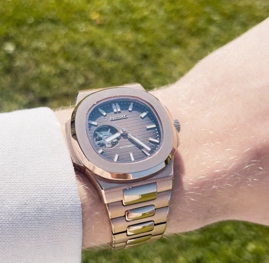 Seiko Mod Nautilus Open Heart