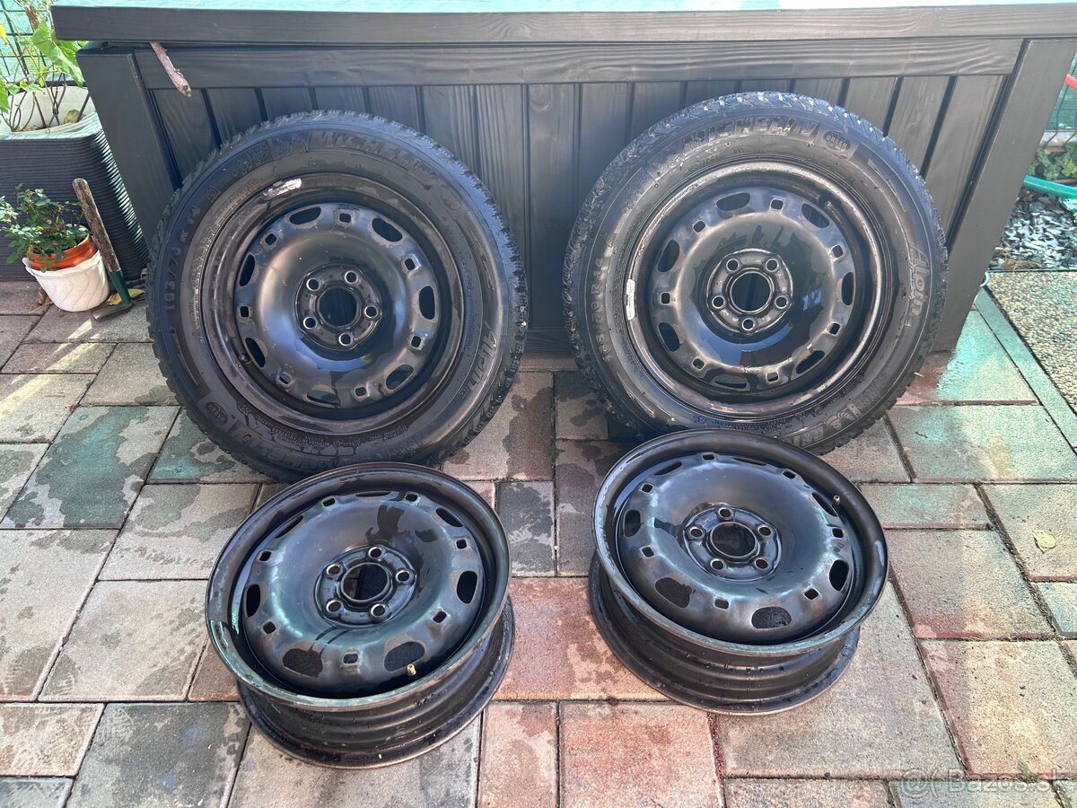 Predám disky VW 5x100 R14 + 2Pneu