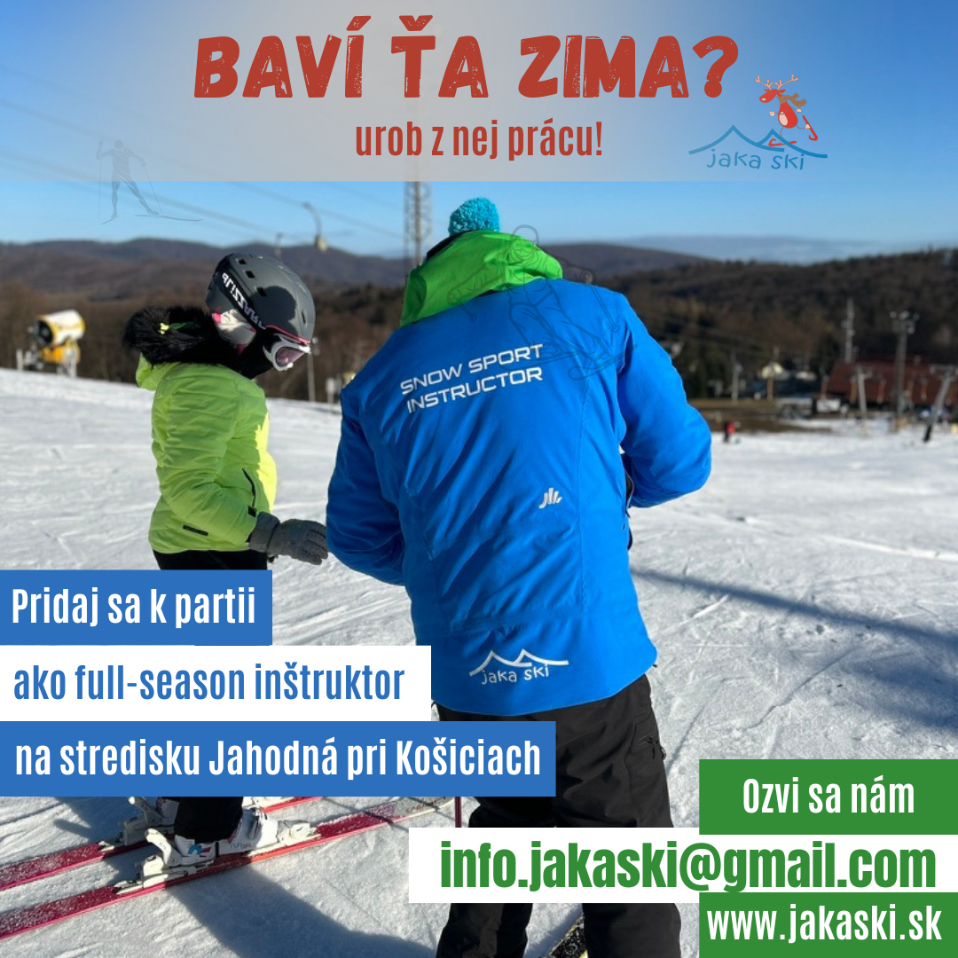 Hľadáme inštruktorov lyžovania a snouboardingu