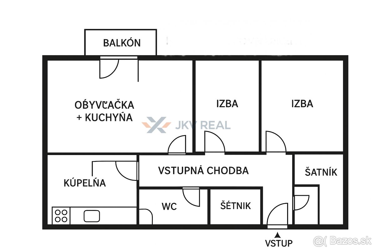 Moderný 3-izbový byt na predaj v úplnom centre mesta