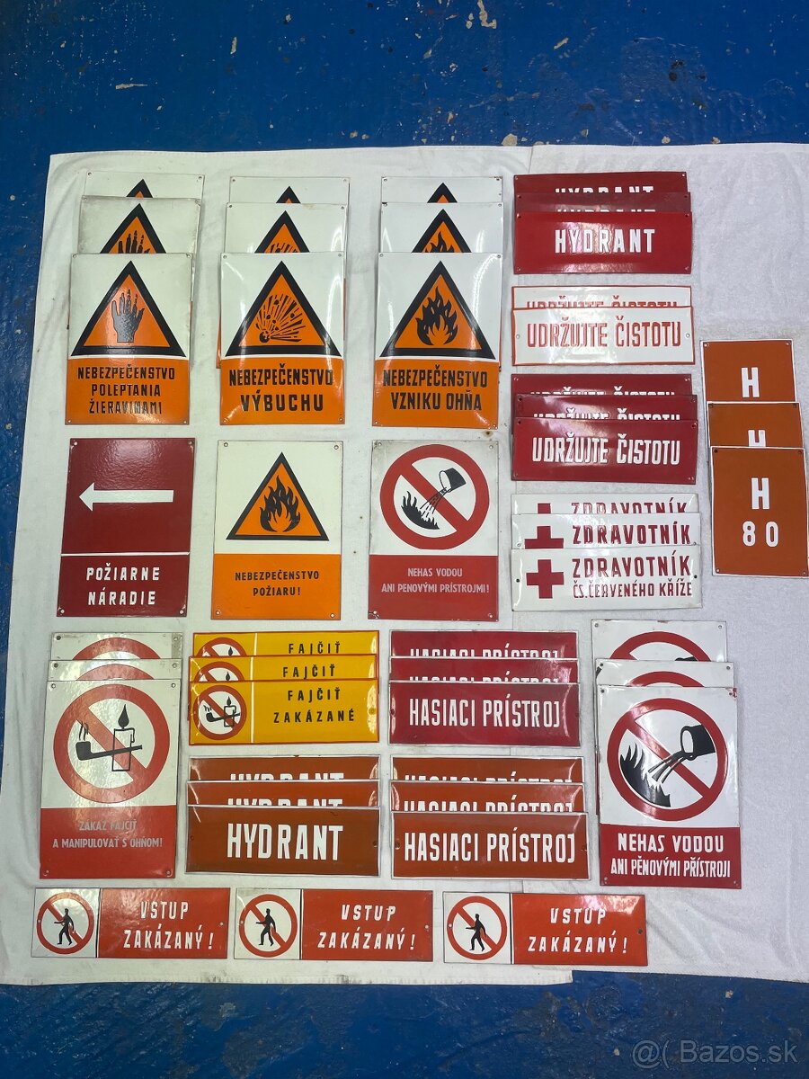 Stara smaltovana tabula cedula