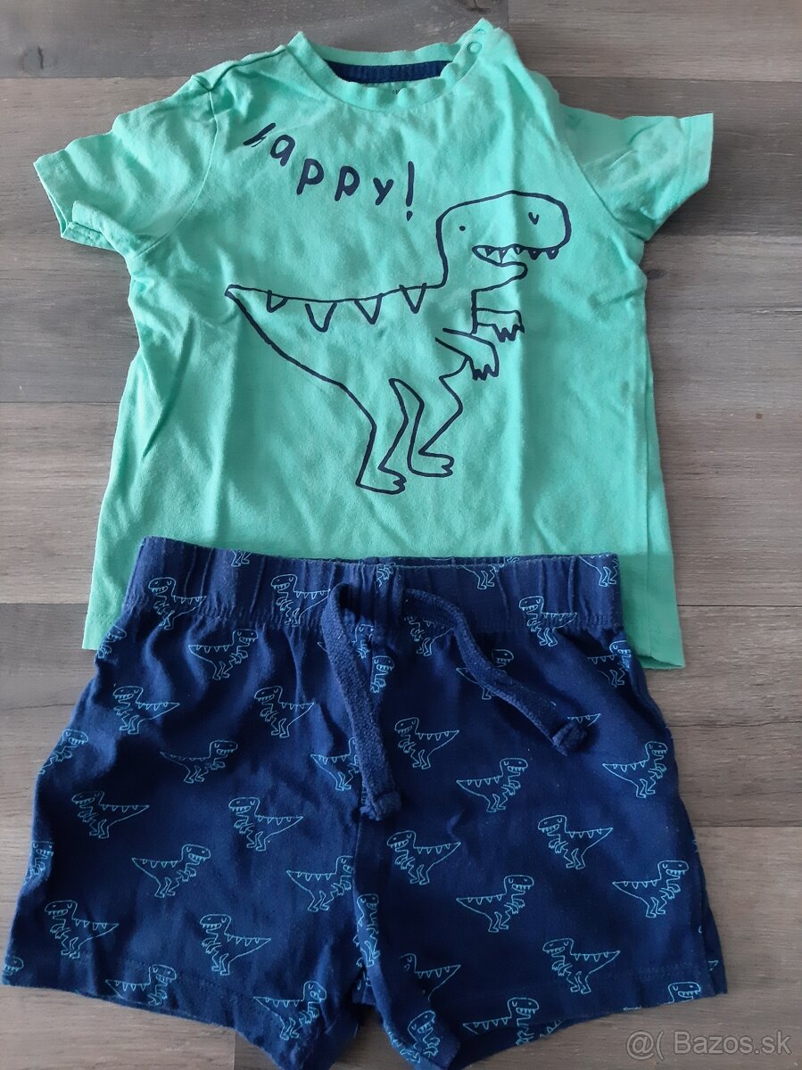 Letny set kratase & tricko v. 9-12 m