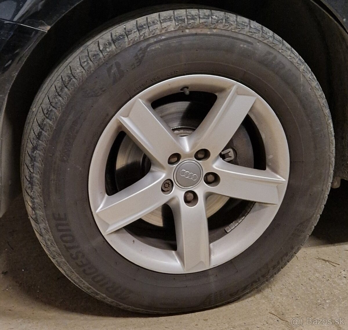 Disky 5x112 R17 7J ET37 235/65 Bridgestone Turanza T005