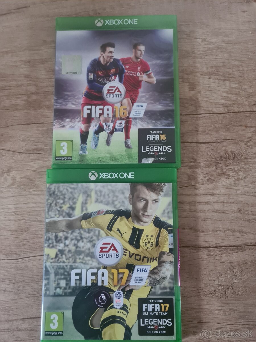 Xbox one Fifa 16 a Fifa 17