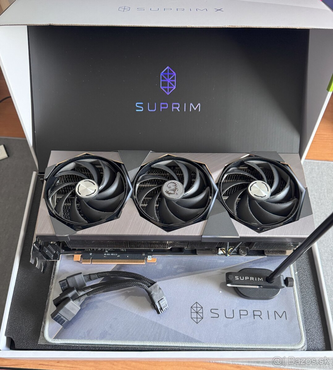 RTX 4080 MSI SUPRIM X 16GB zaruka do 13.12.2025