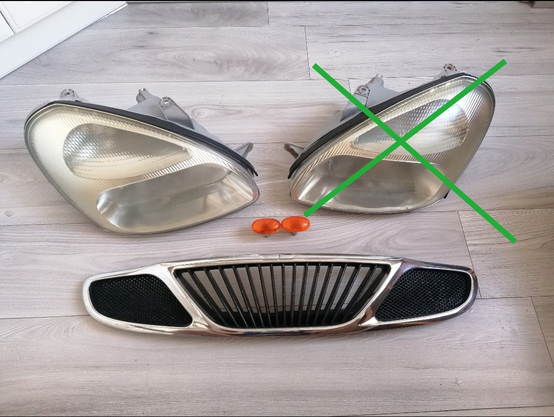 Daewoo Nubira predné svetlá