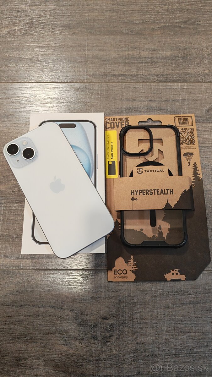 Apple iphone 15 128GB blue komplet