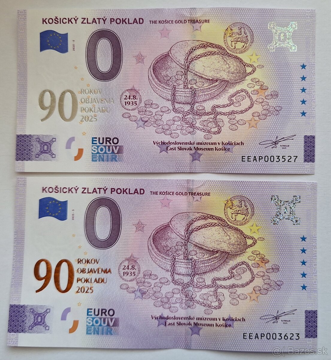 KOŠICKÝ ZLATY POKLAD - 0 EURO SOUVENIR