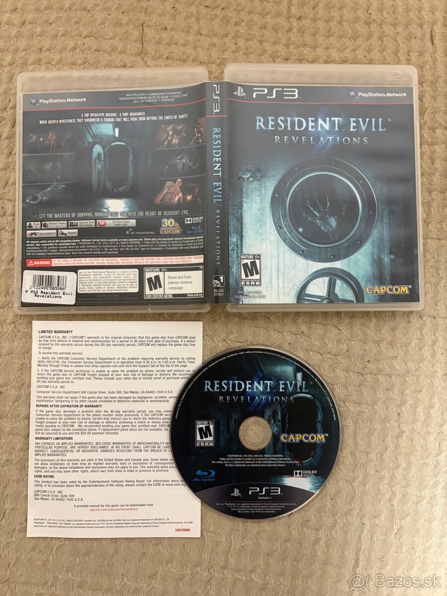 Resident evil revelations ps3