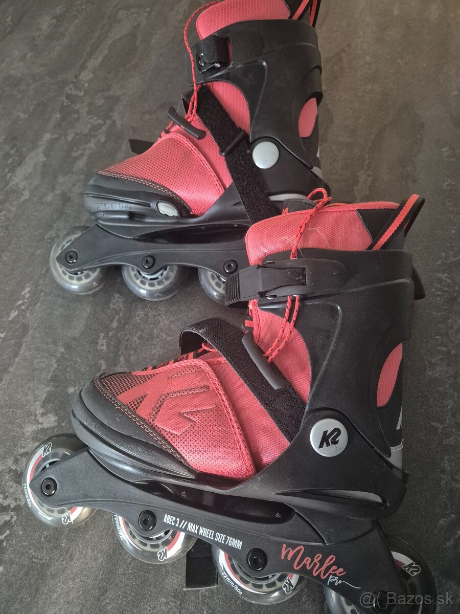 dievčenské kolieskové korčule