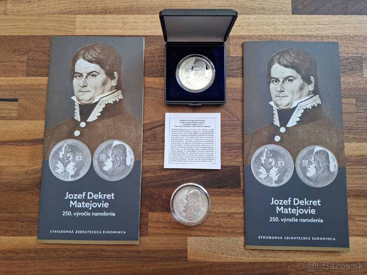 10€ - Jozef Dekret Matejovie Proof/BK
