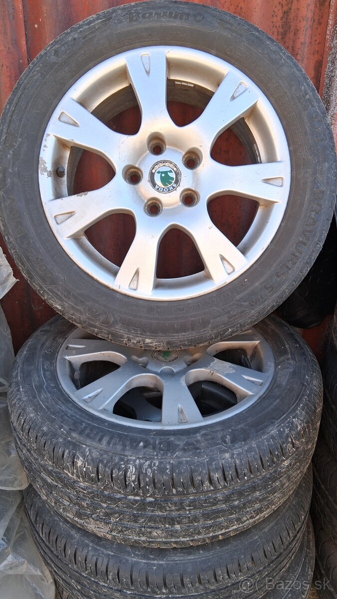 Predám Elektróny 5x112 R16 letné pneumatiky