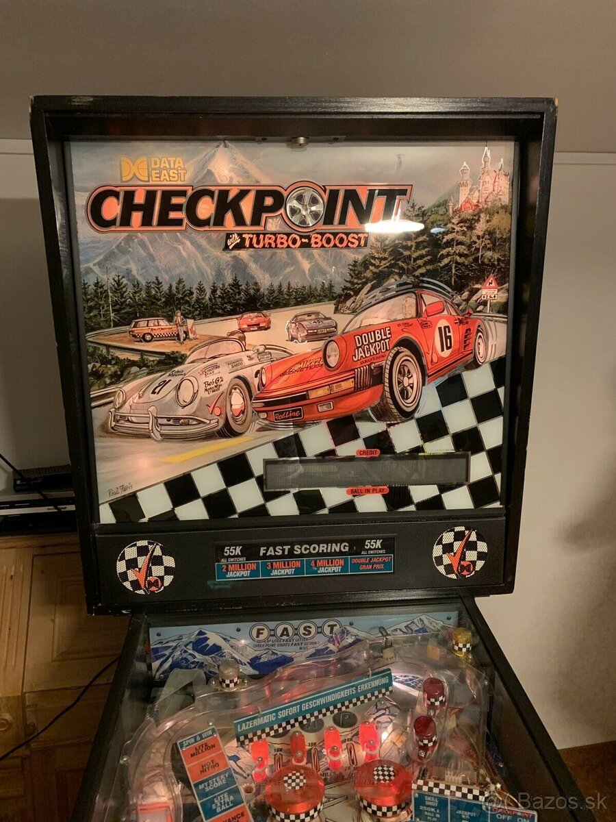 Checkpoint pinballový automat Data East 1991